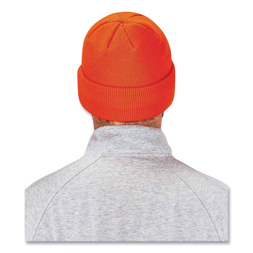 N-Ferno 6806 Cuffed Rib Knit Winter Hat, One Size Fits Most, Orange, Ships in 1-3 Business Days