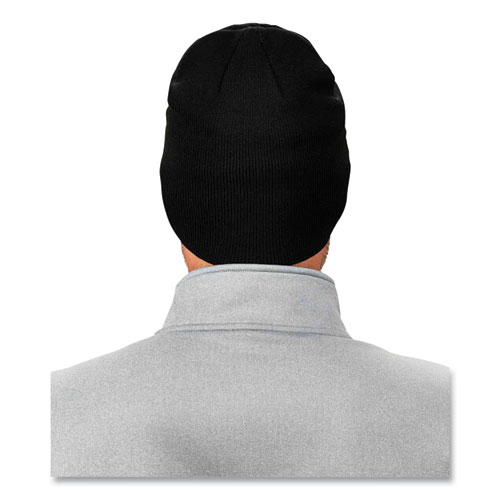 Image of Ergodyne® N-Ferno 6812 Rib Knit Beanie, One Size Fits Most, Black, Ships In 1-3 Business Days