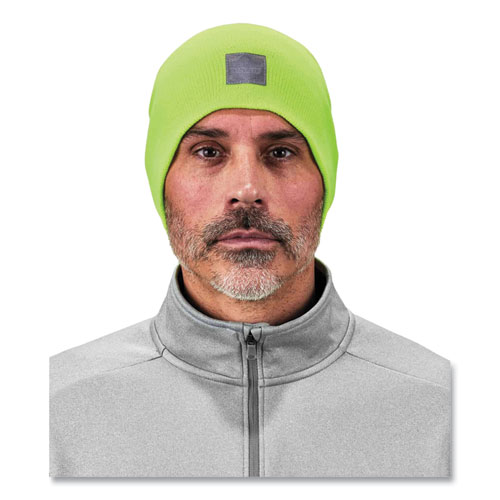 N-Ferno 6812 Rib Knit Beanie, One Size Fits Most, Lime, Ships in 1-3 Business Days