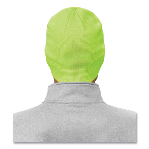 Image of Ergodyne® N-Ferno 6812 Rib Knit Beanie, One Size Fits Most, Lime, Ships In 1-3 Business Days