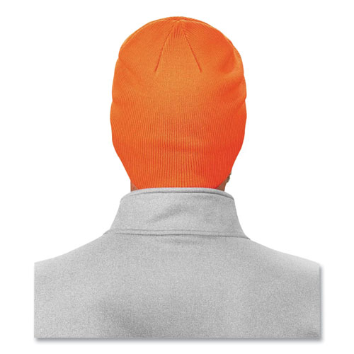 Image of Ergodyne® N-Ferno 6812 Rib Knit Beanie, One Size Fits Most, Orange, Ships In 1-3 Business Days