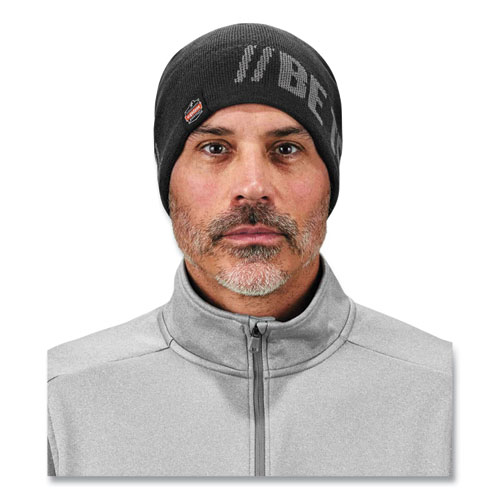 Image of Ergodyne® N-Ferno 6819Bt Be Tenacious Beanie, One Size Fits Most, Charcoal, Ships In 1-3 Business Days