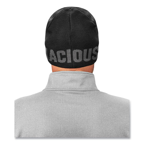 Image of Ergodyne® N-Ferno 6819Bt Be Tenacious Beanie, One Size Fits Most, Charcoal, Ships In 1-3 Business Days