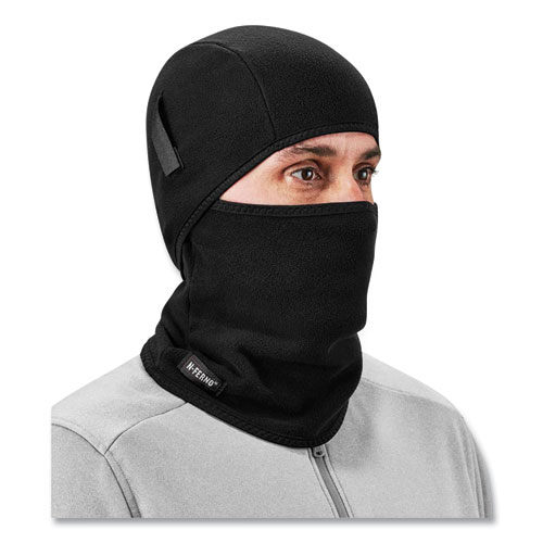 Image of Ergodyne® N-Ferno 6826 2-Piece Fleece Balaclava Face Mask, One Size Fits Most, Black , Ships In 1-3 Business Days