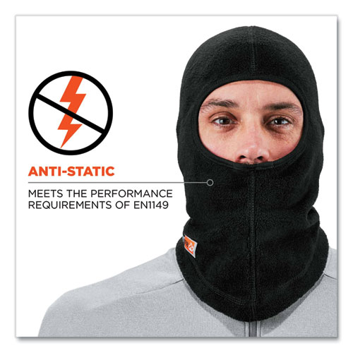 N-Ferno 6828 Modacrylic Blend FR Fleece Balaclava Face Mask, One Size Fits Most, Black, Ships in 1-3 Business Days