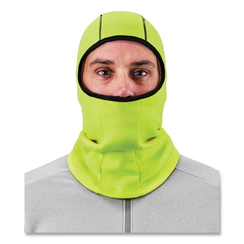 Image of Ergodyne® N-Ferno 6821 Fleece Balaclava Face Mask, One Size Fits Most, Lime, Ships In 1-3 Business Days