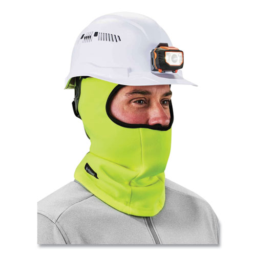 Image of Ergodyne® N-Ferno 6821 Fleece Balaclava Face Mask, One Size Fits Most, Lime, Ships In 1-3 Business Days
