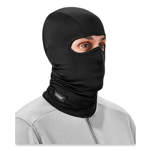 Image of Ergodyne® N-Ferno 6832 Spandex Balaclava Face Mask, One Size Fits Most, Black, Ships In 1-3 Business Days