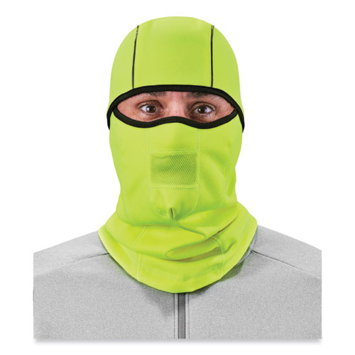 N-Ferno 6823 Hinged Balaclava Face Mask, Fleece, One Size Fits Most, Lime, Ships in 1-3 Business Days