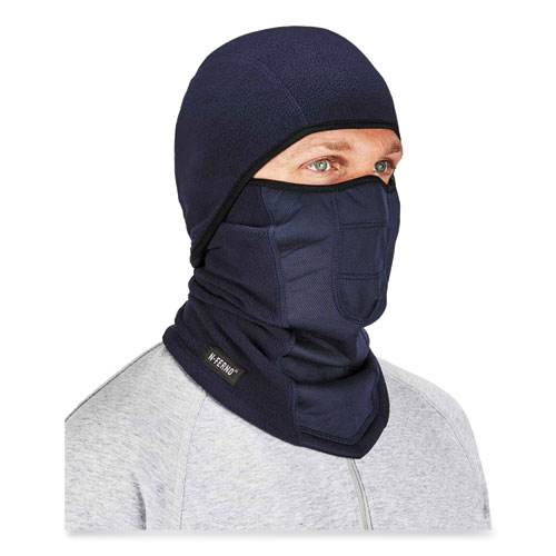 N-Ferno 6823 Hinged Balaclava Face Mask, Fleece, One Size Fits Most, Navy, Ships in 1-3 Business Days