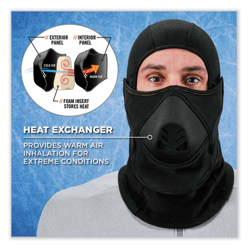 N-Ferno 6970 Extreme Hot Rox Balaclava Face Mask, Polyester/Spandex, One Size Fits Most, Black, Ships in 1-3 Business Days