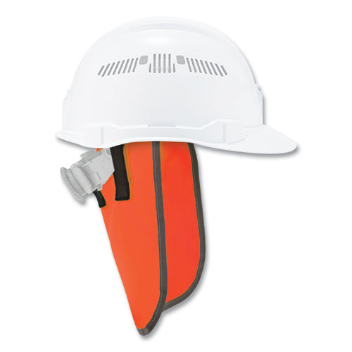 GloWear 8006 Hi-Vis Hard Hat Neck Shade, 12.25 x 10.5, Orange, Ships in 1-3 Business Days