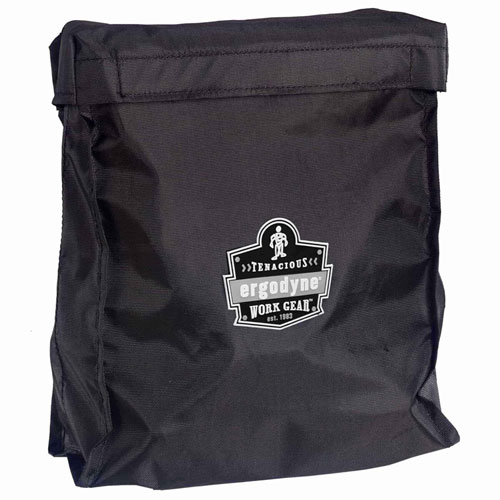 Image of Ergodyne® Arsenal 5183 Full Mask Respirator Bag With Hook-And-Loop Closure, 9.5 X 4 X 12, Black, Ships In 1-3 Business Days