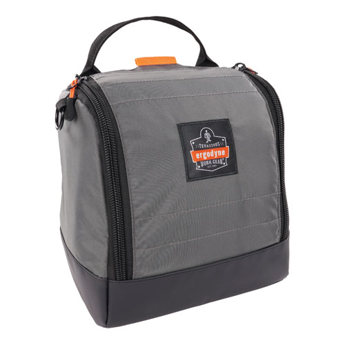 Arsenal 5185 Full Respirator Bag with Zipper Magnetic Closure, 5.5 x 9.5 x 9.5, Gray, Ships in 1-3 Business Days