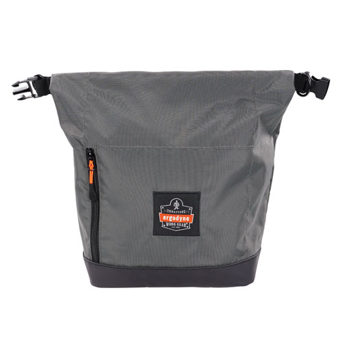 Image of Ergodyne® Arsenal 5186 Full Respirator Bag With Roll Top Closure, 7.5 X 13.5 X 13.5, Gray, Ships In 1-3 Business Days