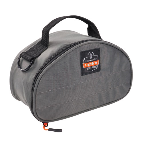 Arsenal 5187 Clamshell Half Respirator Bag with Zipper Closure, 4 x 9 x 5, Gray, Ships in 1-3 Business Days