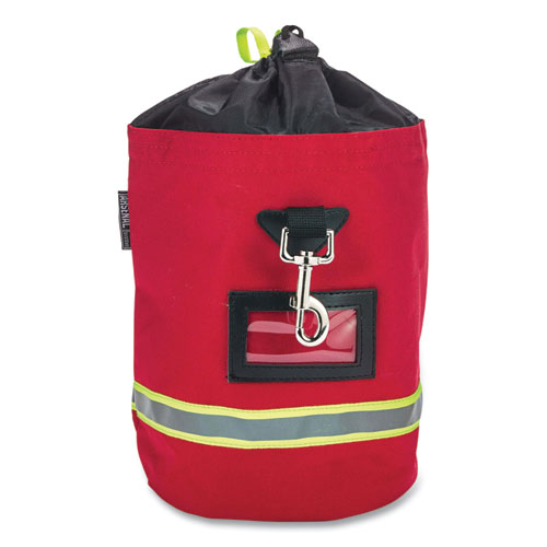 Arsenal 5080L Fleece-Lined SCBA Mask Bag with Drawstring Closure, 8.5 x 8.5 x 14, Red, Ships in 1-3 Business Days