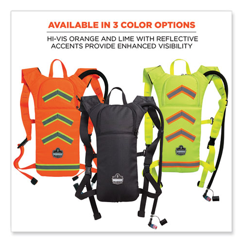 Image of Ergodyne® Chill-Its 5155 Low Profile Hydration Pack, 2 L, Hi-Vis Orange, Ships In 1-3 Business Days
