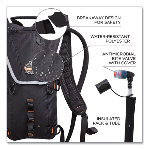 Chill-Its 5156 Low Profile Hydration Pack, 3 L, Black, Ships in 1-3 Business Days