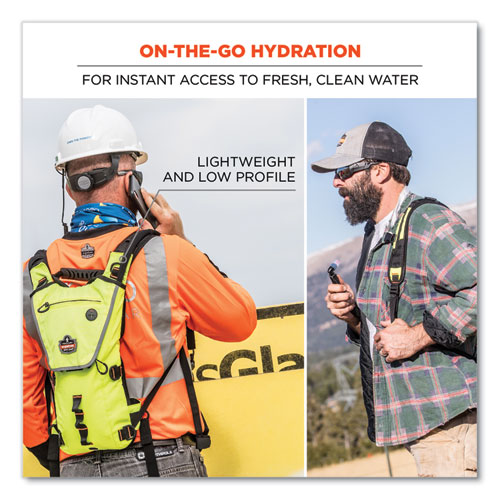 Chill-Its 5156 Low Profile Hydration Pack, 3 L, Hi-Vis Lime, Ships in 1-3 Business Days