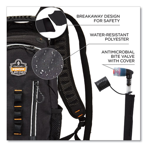 Image of Ergodyne® Chill-Its 5157 Cargo Hydration Pack With Storage, 3 L, Black, Ships In 1-3 Business Days