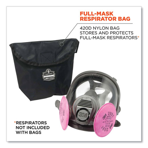 Arsenal 5181 Large Full Mask Respirator Pack with Hook-and-Loop Closure, 11 x 4 x 12.5, Black, Ships in 1-3 Business Days