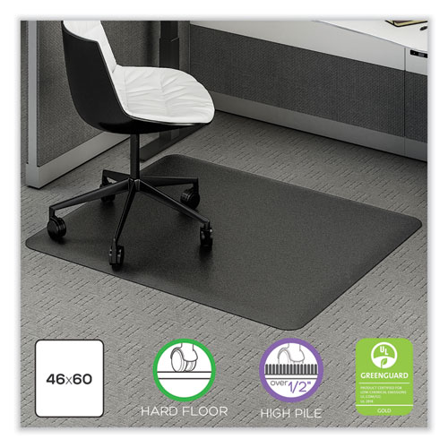 Image of Deflecto® Ergonomic Sit Stand Mat, 60 X 46, Black