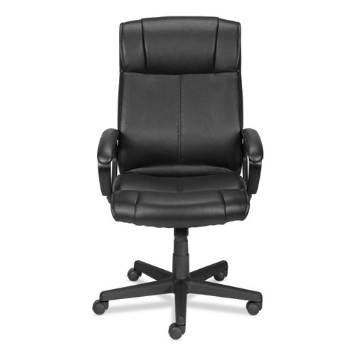 Image of Alera® Dalibor Series Manager Chair, Supports Up To 250 Lb, 17.5" To 21.3" Seat  Height, Black Seat/Back, Black Base