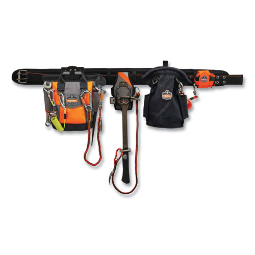 Arsenal 5527 Premium Topped Tool Pouch with Hinged Closure, 6 x 10 x 11.5, Polyester, Orange, Ships in 1-3 Business Days