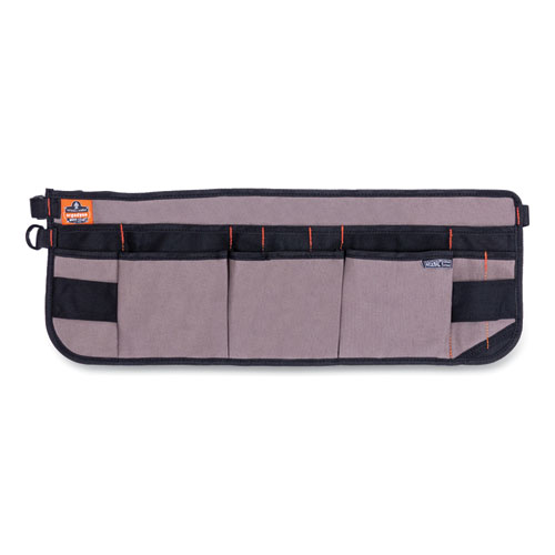 Image of Ergodyne® Arsenal 5707 Canvas Waist Apron, 14 Compartments, 25.5 X 34, Canvas, Gray, Ships In 1-3 Business Days