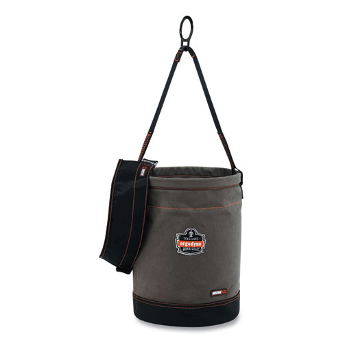 Arsenal 5960T Canvas Hoist Bucket and Top with D-Rings, 12.5 x 12.5 x 17, Gray, Ships in 1-3 Business Days