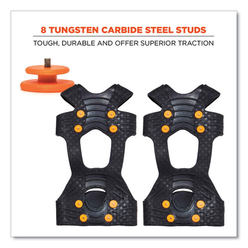 Trex 6300TC One-Piece Slip-on Tungsten Carbide Ice Cleats, Medium, Black, Pair, Ships in 1-3 Business Days