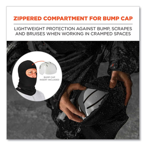 N-Ferno 6893ZI Balaclava + Bump Cap Insert, One Size Fits Most, Black, Ships in 1-3 Business Days