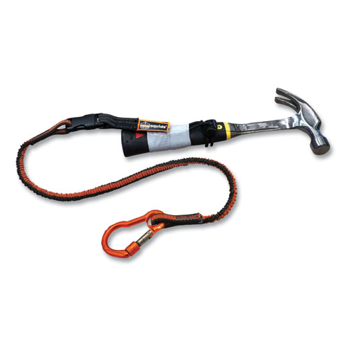 Image of Ergodyne® Squids 3181 Tool Tethering Kit, 5 Lb Max Working Capacity, 38" To 48" Long, Orange/Gray And Black, Ships In 1-3 Business Days