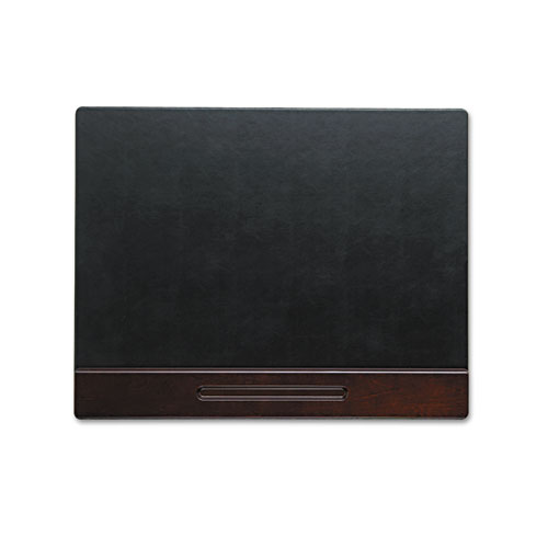 Wood Tone Desk Pad, Mahogany, 24 x 19