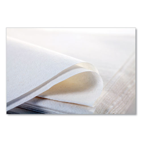 Image of Everwipe™ Quarter-Fold Foodservice Wiper, 1-Ply, 15 X 17, Unscented, White, 150/Pack, 6 Packs/Carton