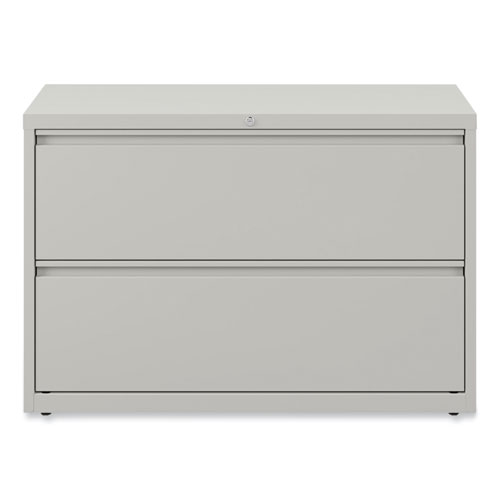 Lateral File, 2 Legal/Letter-Size File Drawers, Light Gray, 42" x 18.63" x 28"