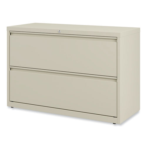 Image of Alera® Lateral File, 2 Legal/Letter-Size File Drawers, Putty, 42" X 18.63" X 28"