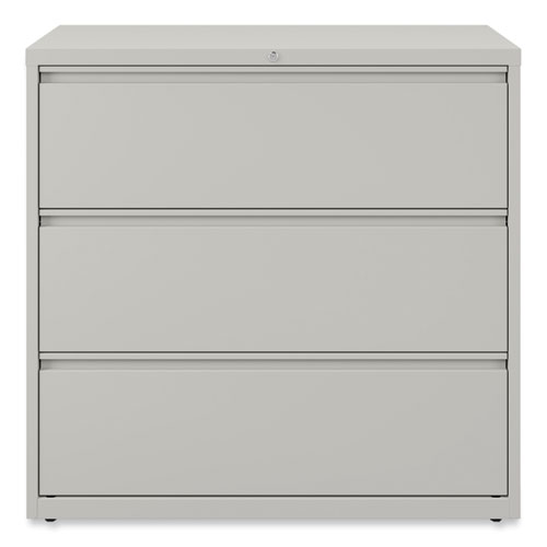 Image of Alera® Lateral File, 3 Legal/Letter/A4/A5-Size File Drawers, Light Gray, 42" X 18.63" X 40.25"