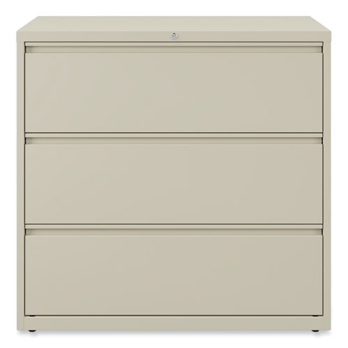 Image of Alera® Lateral File, 3 Legal/Letter/A4/A5-Size File Drawers, Putty, 42" X 18.63" X 40.25"