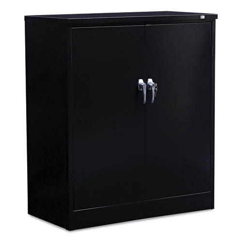 Image of Alera® Assembled 42" High Heavy-Duty Welded Storage Cabinet, Two Adjustable Shelves, 36W X 18D, Black