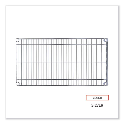Image of Alera® Industrial Wire Shelving Extra Wire Shelves, 36W X 18D, Silver, 2 Shelves/Carton
