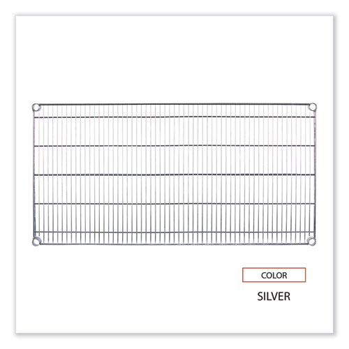 Image of Alera® Industrial Wire Shelving Extra Wire Shelves, 48W X 24D, Silver, 2 Shelves/Carton