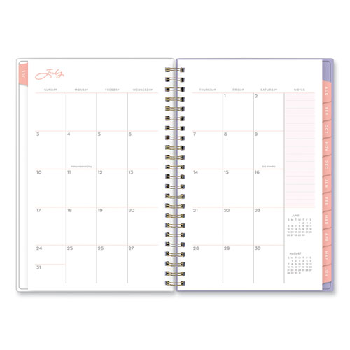Margaret Jeane Geo Tile Academic Weekly/Monthly Planner, 8 x 5, Blue/Peach Cover, 12-Month (July to June): 2022 to 2023