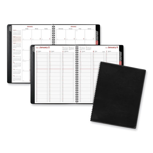 Fashion Weekly/Monthly Planner, 11 x 8.5, Black Cover, 12-Month (Jan to Dec): 2023