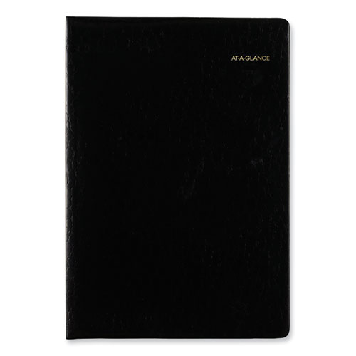 Eight-Person Group Daily Appointment Book, 11 x 8.5, Black Cover, Two-Volume 12-Month Format (Jan to June, July to Dec): 2023