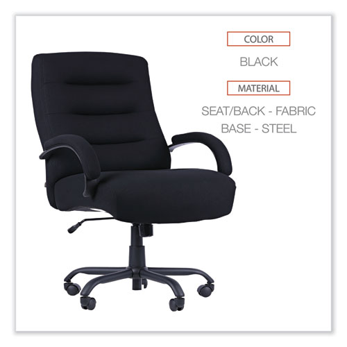 Image of Alera® Kesson Series Big/Tall Office Chair, Supports Up To 450 Lb, 21.5" To 25.4" Seat Height, Black