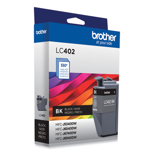 Image of Brother Lc402Bks Ink, 550 Page-Yield, Black