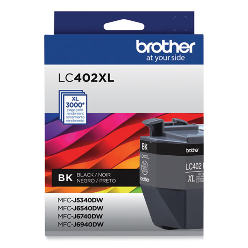Brother Lc402Xlbks High-Yield Ink, 3,000 Page-Yield, Black