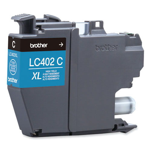 Image of Brother Lc402Xlcs High-Yield Ink, 1,500 Page-Yield, Cyan